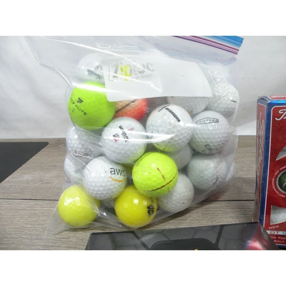 Mixed Used Golf Balls Bulk Lot w/ New Callaway Nike Titleist Sleeves